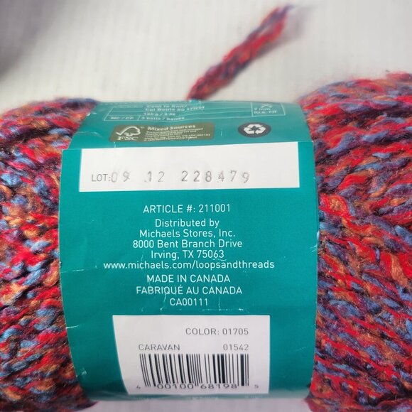 Lot of 3 Skeins Loops & Threads Country Loom Super Bulky Discontinued Yarn - Picture 8 of 10